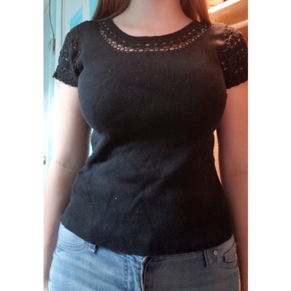 Christopher & Banks Black Tee